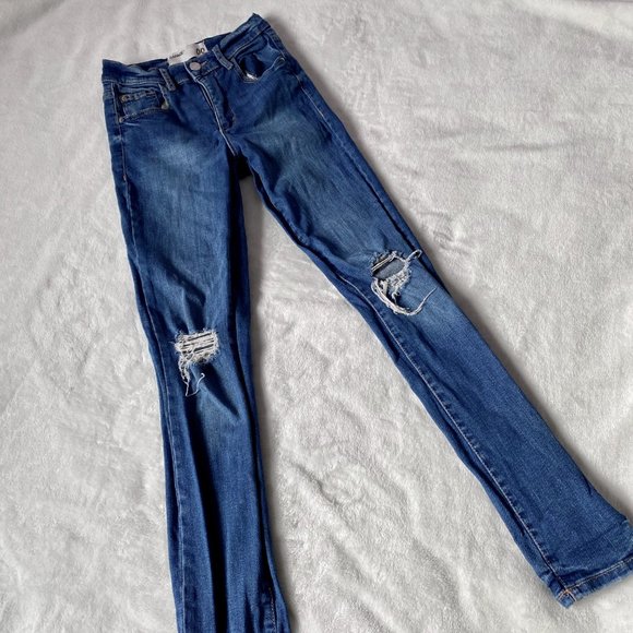 Garage Soft Retro High Waist Ripped Jeans - Picture 2 of 5